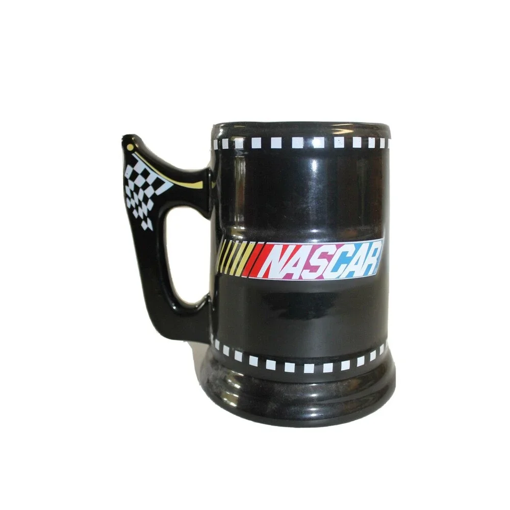 Nascar Large Ceramic Racing Mug-Black Collector 12 OZ